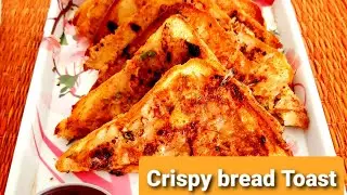 CRISPY OPEN BREAD POTATO TOAST| CRISPY BREAD TOAST| BREAD TOAST| BREAD POTATO TOAST@ BULBUKITCHEN