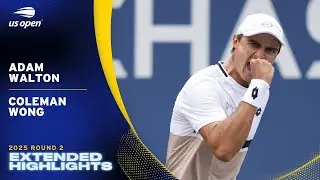Adam Walton vs. Coleman Wong Extended Highlights | 2025 US Open Round 2