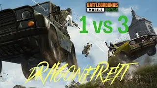 Battleground mobile India||1 vs 3||PUBG Mobile India||DragonfireYT