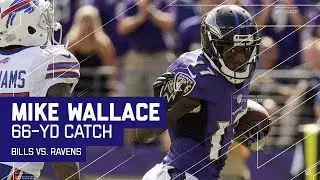 Mike Wallace's 66-Yard TD with a Bonus Stiff Arm! | Bills vs. Ravens | NFL