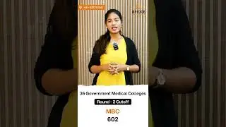 The 2024 TN MBBS Round 2 Cutoff is INSANE | 36 Govt Medical Colleges #tnmedicalselection
