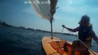 Sailboat Capsized Twice But The Passion For Sailing Is Stronger Than A Legion Of Wind Gusts