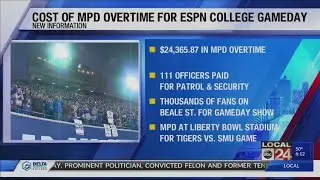 MPD overtime for ESPN College GameDay was $24,000+