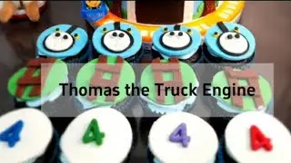 Thomas the Truck Engine/cup cake topper