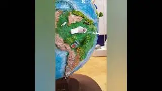 #craft#diorama#handmade#globe globe diorama for eco project