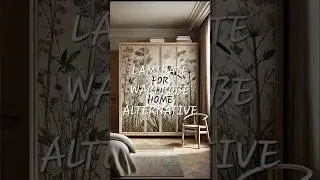 Bored of Laminate Wardrobe Instead try this #jute #fluted #cane #veneer #wallpaper #wardrobe #pune