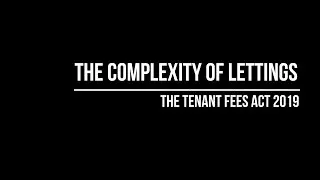 Lettings Legislation for Landlords: Tenant Fees Act 2019