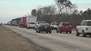 Chain of accidents closes parts of I-16 in Central Georgia for hours, leaving 1 dead