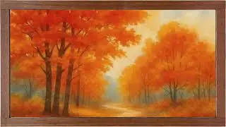 90-minute TV Art Screensaver 4K Frame TV Hack Fall Forest path Art