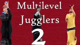 Multilevel Jugglers 2 (juggling at different hand heights)