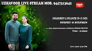 Stephy & Stephen Engagement & Mylanchi on 29/12/25,5:30pm at Holy kings knanaya church Piravom.
