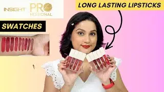 💋 9 Shades of Insight Professional Lipstick Swatches | Monica India