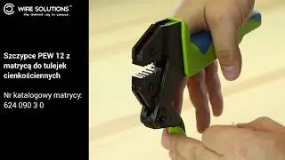 Jak zacisnąć złacza kablowe? Szczypce do zaciskania PEW 12 typu Crimp-System, nr kat. 624 090 3