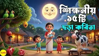 Top 15 bangla chora cartoon | সেরা ১৫ টি বাংলা ছড়া কার্টুন | Best bengali rhymes for kids