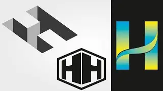 CorelDraw Tutorial Alphabetical Logo Design H