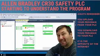 Allen Bradley 440C-CR30 Safety PLC.  Reviewing the Getting Started Program