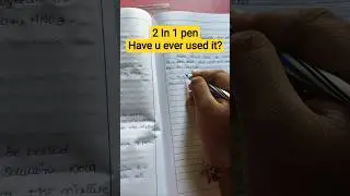 2 in 1 Pen🖊️, childhood memory✨#shorts