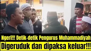 The moment NU members force Muhammadiyah officials out of their office!! Terrifying! Heart-wrench...