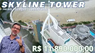 Skyline COBERTURA plana, com super vista, e muito espaço.
