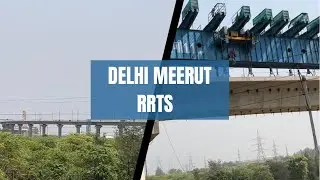 GHAZIABAD UPDATE || DELHI MEERUT RRTS || VIADUCT CROSSING RAILWAY LINE