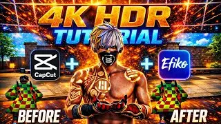 &ldquo;How to Export High Quality 4K HDR Video (Full Tutorial)&rdquo;FREE FIRE VIDEO EDITING 😱