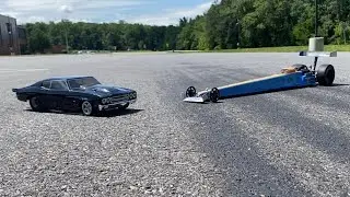 RC Dragster &ldquo;Fishstick&rdquo; and the Madfish Mini Chevelle doing some test runs, fun runs