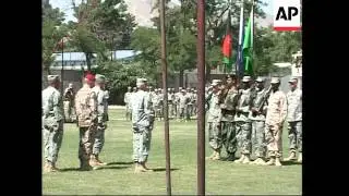 Ceremony to mark change of ISAF commanders