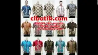 Baju kemeja batik pria lengan panjang dan lengan pendek murah