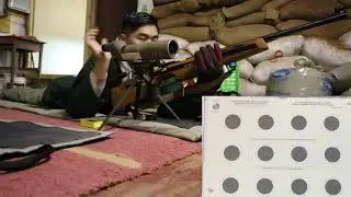 HTSS#84 Anschutz 1903 Smallbore ISSF target 20yards 1/5