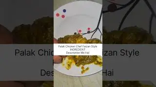Palak Chicken Recipe | Healthy & Tasty Restaurant Style | Chef Faizan #recipe #cooking #food #palak