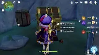 Hidden chests ! Small depression on mountain near Sal Terrae | Genshin Impact | Exploring Teyvat