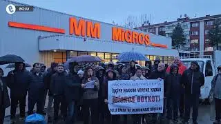 Bolu'da Migros iş&ccedil;ilerine destek a&ccedil;ıklaması