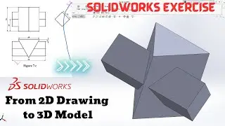 SolidWorks Beginner Exercise: Basic 3D Modeling and Sketching | SolidWorks for Beginners