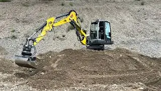 Mini Pelle Wacker Neuson ET90 &agrave; vol&eacute;e variable & Tilt Rotator en action &ndash; Dig Tour Lyon 2025