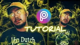 GLOWING EYE | SMOKE EFFECT | PICSART TUTORIAL
