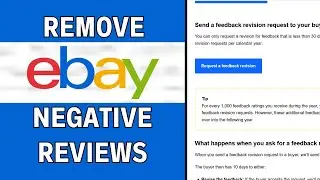 How to Remove Negative Feedback from eBay.com (LATEST GUIDE)