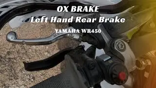 Ox Brake Left Hand Rear Brake fitment on Yamaha WR 450