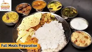 Full Meals | South Indian vegetarian Lunch Menu | Easy Full Meals Preparation | How to Meal Prep