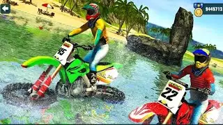 Beach Water Surfer Bike Racing Games - Floating Motorcycle Race Game - Real Motor Bike Games 3D