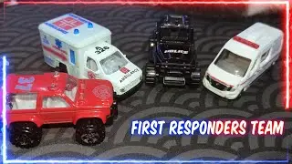 Diecast Police Car, Jeep, Ambulance | First Responders Team | Kids Learning | @ziontoys_
