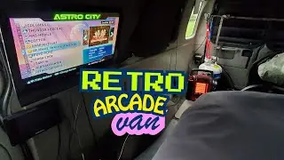 Gaming in My Van for DAYS 🔥 Solar Powered Retro Arcade Setup Nerd Buildout Dork vanning