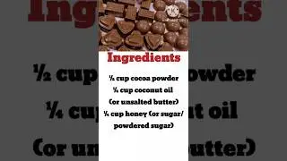 3-Ingredient Homemade Chocolate 🍫#easy #teasty #recipe #ammi  recipes book❤️