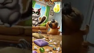 Cat vs. Dog: Backyard Disaster Unleashedcutecats#catlover#trendingshorts