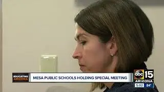 Mesa public schools holding special meeting