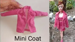 Making Beautiful Doll outfit | Doll mini Coat | D Creating