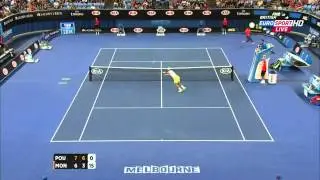 Monfils vs Pouille - Great Point - Australian Open 2015