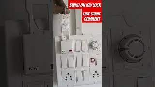 key card switch | electric room key switch connection | #electric #key lock #shortsvideo