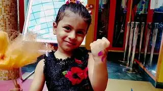 Aanya Exploring Playzone, Trying Different Sliders, Tattoo, Outdoor Play Video at PeterPaterTV