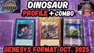 Формат YU-GI-OH! Genesys! Профиль колоды динозавров + комбо с лимитом в 100 очков!