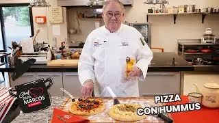 PIZZA CON HUMMUS DE CHEF PAPA MARCOS